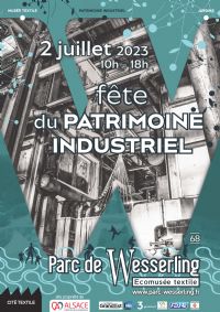 Fête du Patrimoine Industriel. Le dimanche 2 juillet 2023 à Husseren-Wesserling. Haut-Rhin.  10H00